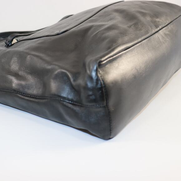 Prada Black Leather Top Handle Tote – Vintage - Picture 6 of 12